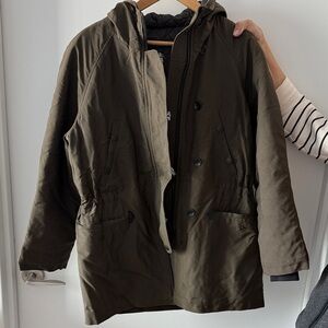 rag & bone Dark Green Hooded Jacket